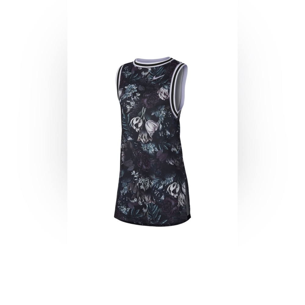 NikeCourt Printed Tennis Dress Black Floral XS